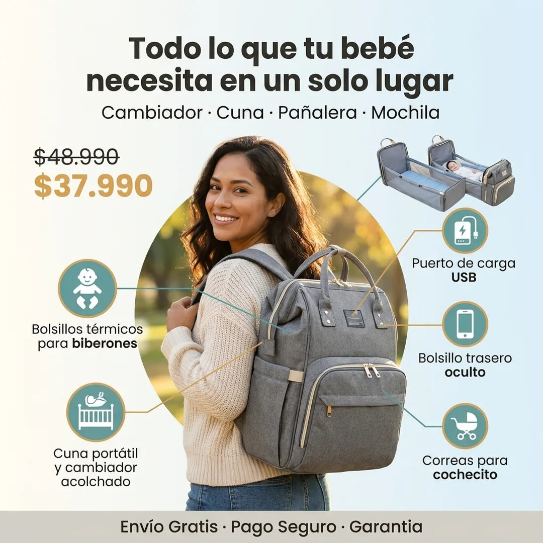 BabyNest™ - Mochila Bebé 3 en 1