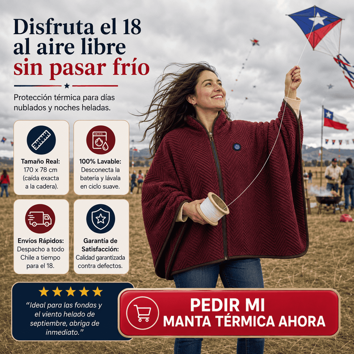 Poncho Dieciochero USB