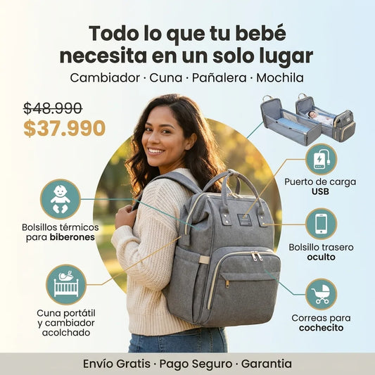 BabyNest™ - Mochila Bebé 3 en 1