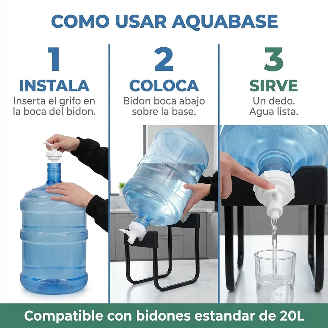 AquaBase™ - Soporte Dispensador para Bidón