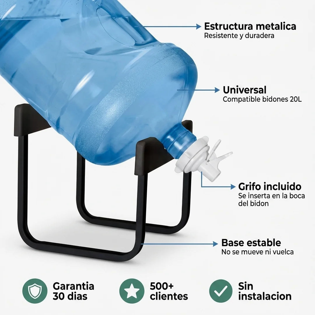 AquaBase™ - Soporte Dispensador para Bidón