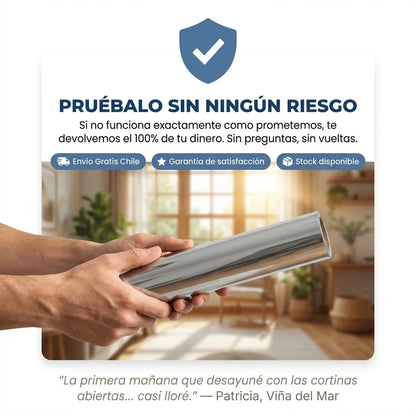 Lámina Espejo para Ventanas - Sin Mirones ni Cortinas, VidaClara™ te ilumina.