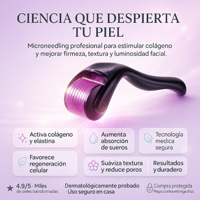 DermaRoller 540™ — Despierta la regeneración natural de tu piel.