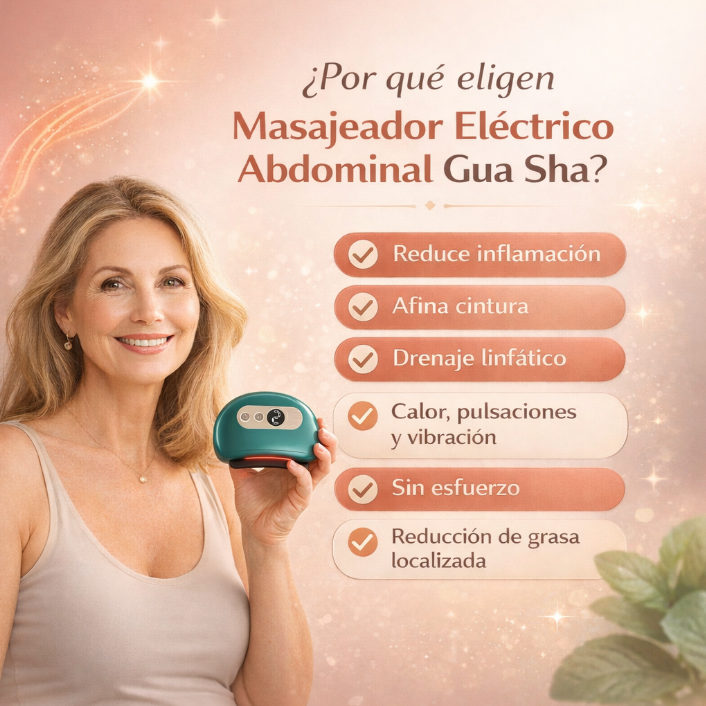 Masajeador Abdominal Gua Sha. Moldea tu abdomen en casa sin límites.