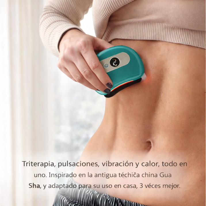 Masajeador Abdominal Gua Sha. Moldea tu abdomen en casa sin límites.