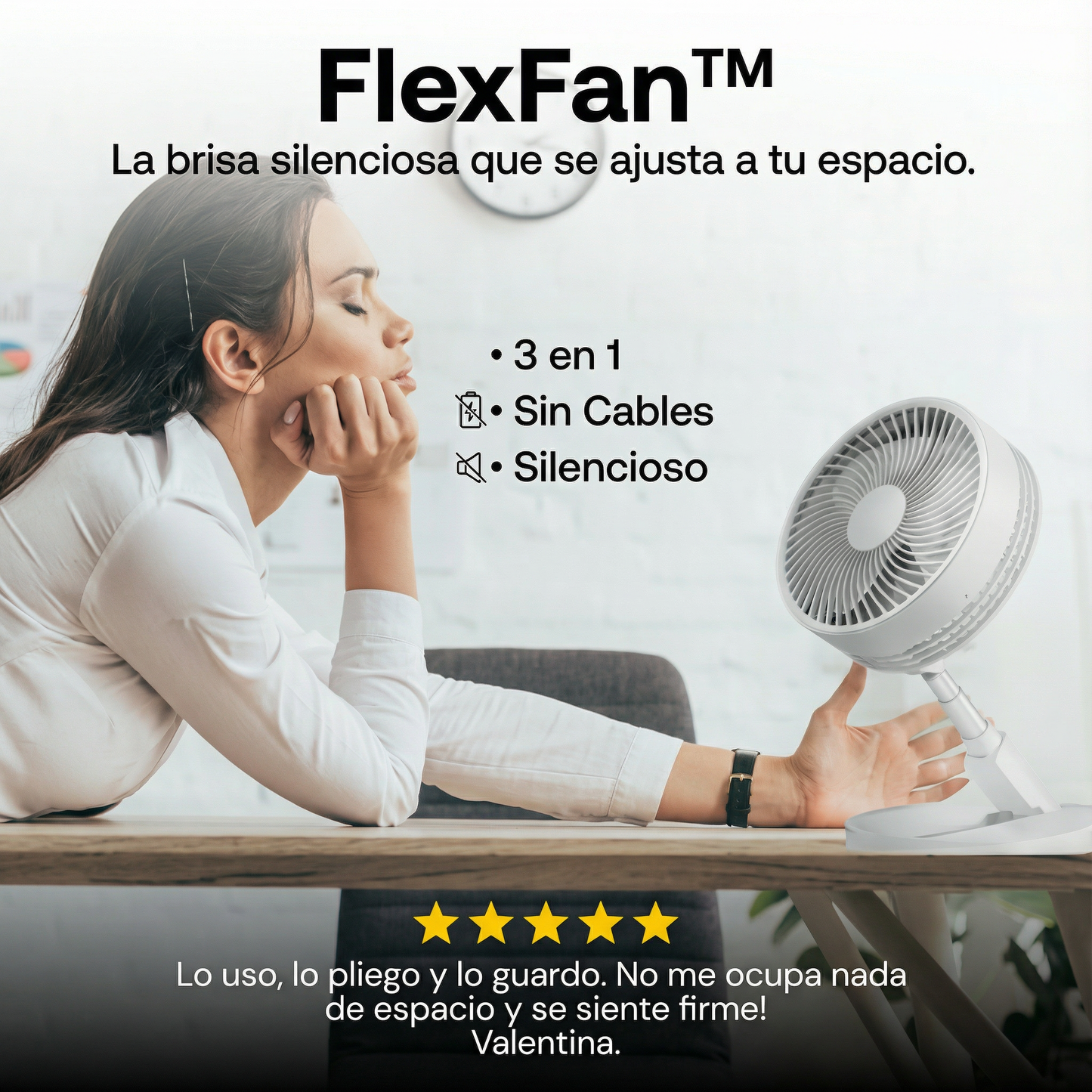 FlexFan™  el ventilador que se adapta a tu rutina