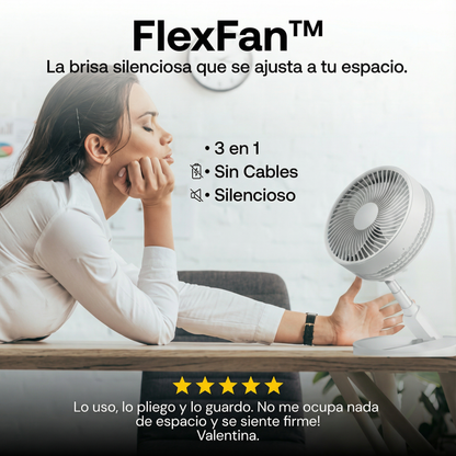 FlexFan™  el ventilador que se adapta a tu rutina
